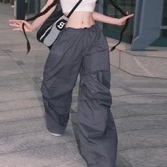 Vintage Hip Hop Parachute Harajuku Streetwear Oversized Wide Pants
