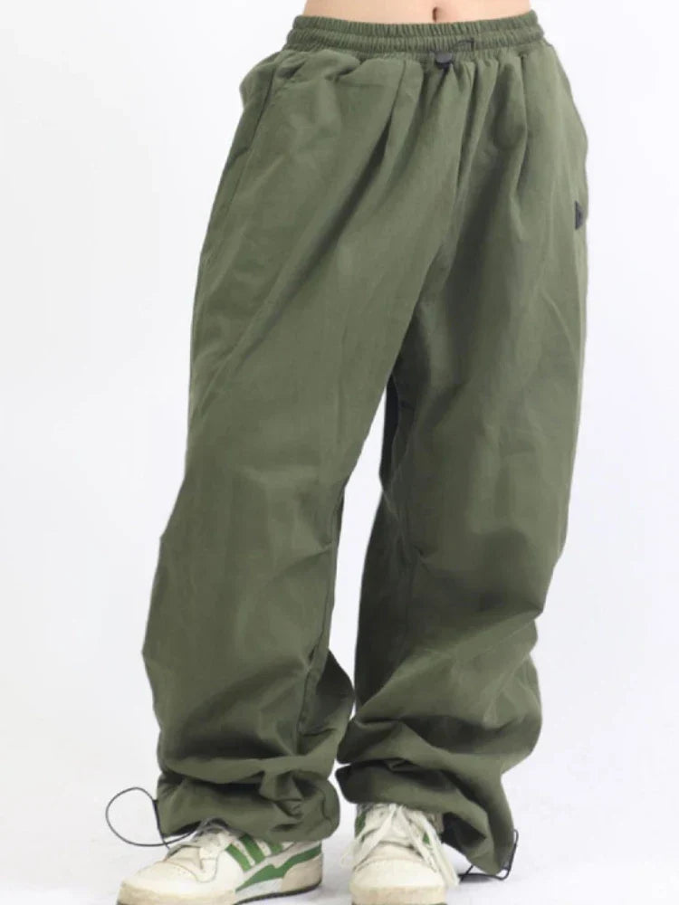 Parachute High Waist Vintage Streetwear Oversized Hippie Pants