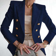 Vintage Button Casual Short Blazer