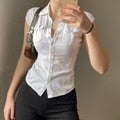 Button Pockets Collar Pockets Shirt