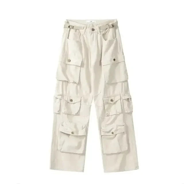 WomenDesign Sense Waist Street Loose Casual Wide Leg Pants