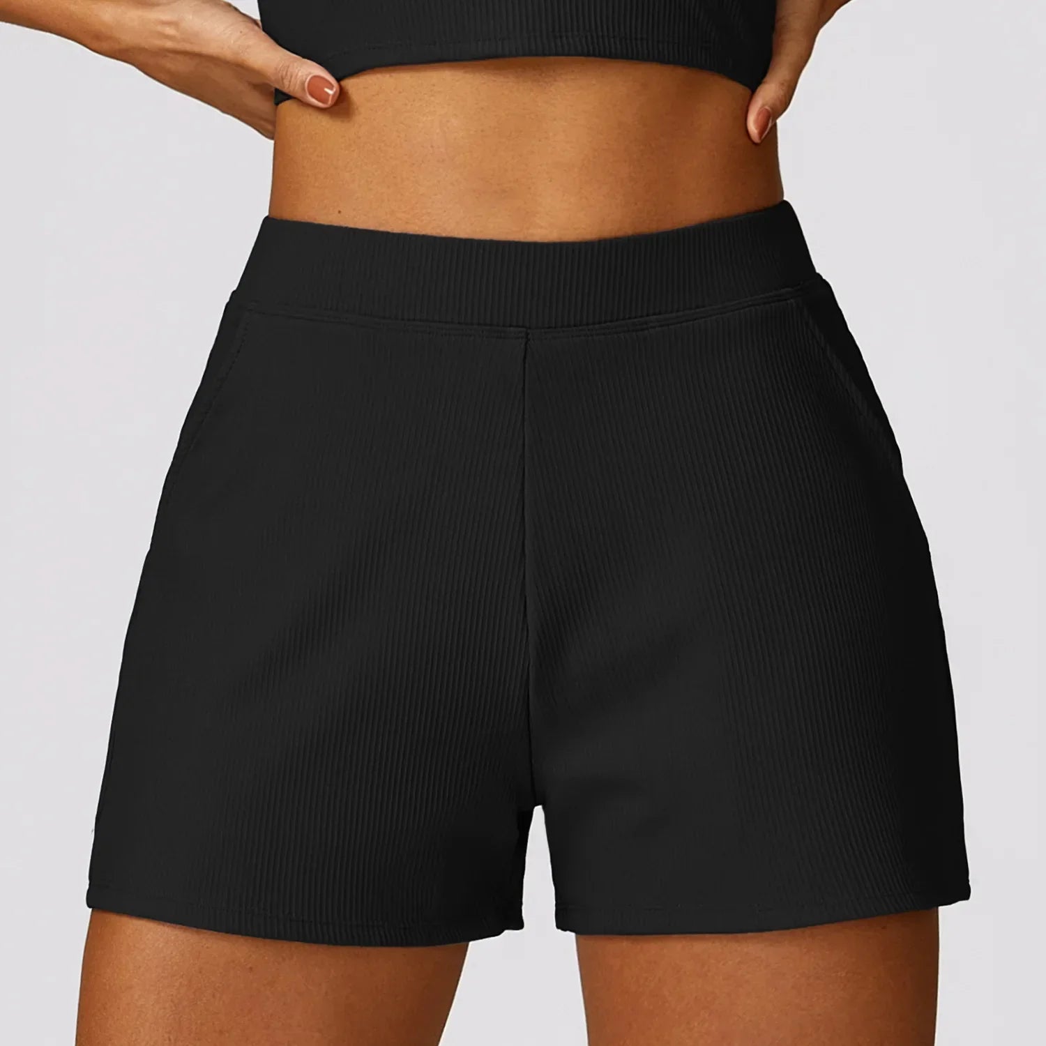 Pockets Gym Running Pants Workout Loose-fitting Female Yoga Clothing Sports Short