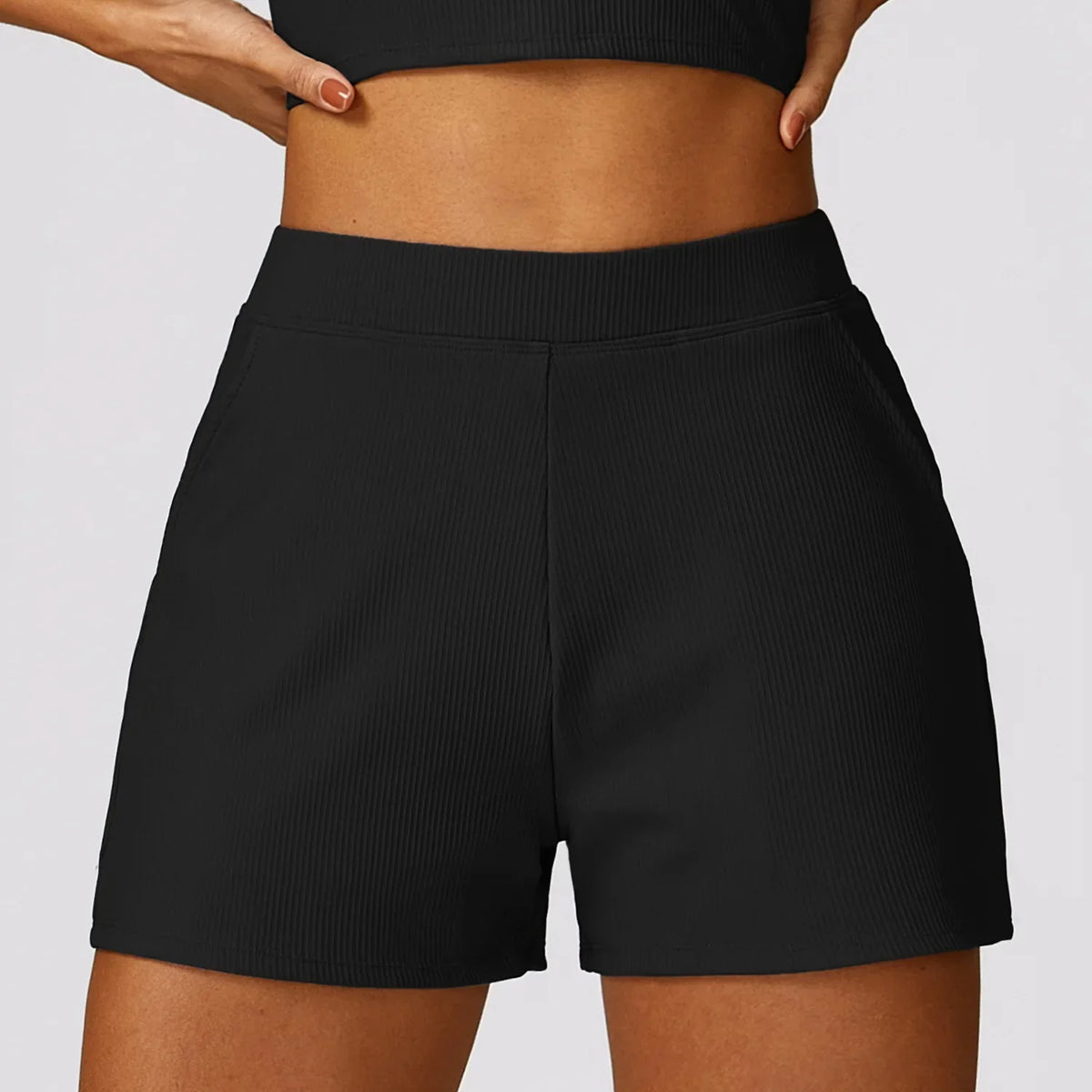 Pockets Gym Running Pants Workout Loose-fitting Female Yoga Clothing Sports Short