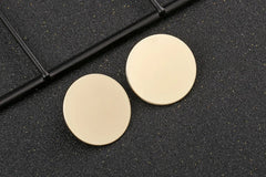 Round Golden Simple Metal Vintage Fashion Girls Brincos Earring