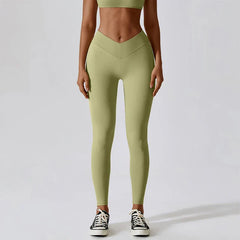 Running Train Waist Comforts Fitness Workout Tights Yoga Clothes Female Sports Leggings