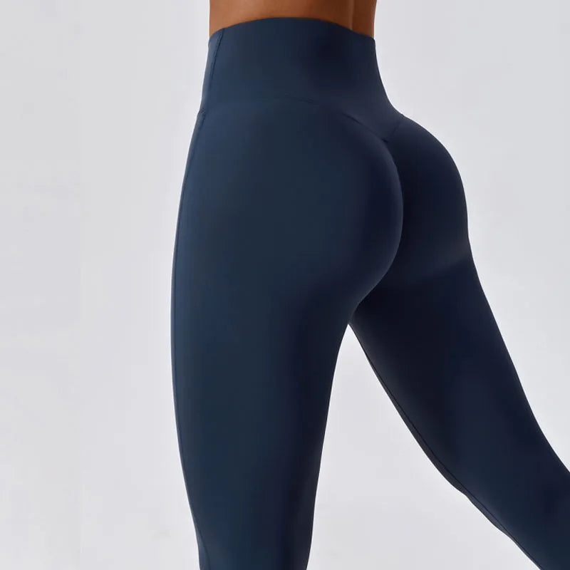 Running Waist Tights Push Up Train Jogging Pants Stretch Breathable Sports Leggings