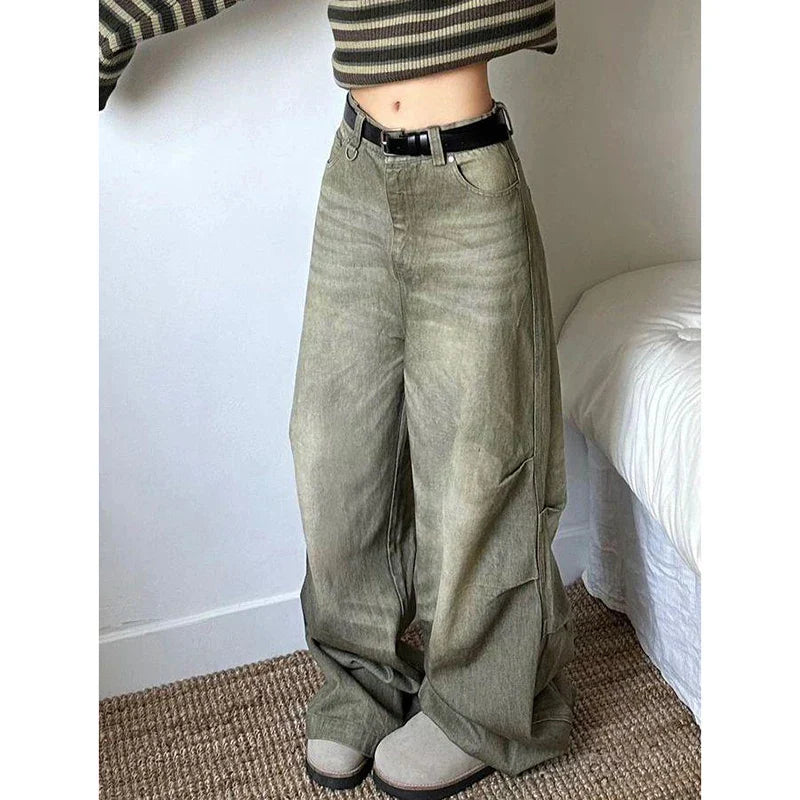 Harajuku Punk Wide Leg Casual Denim Pants