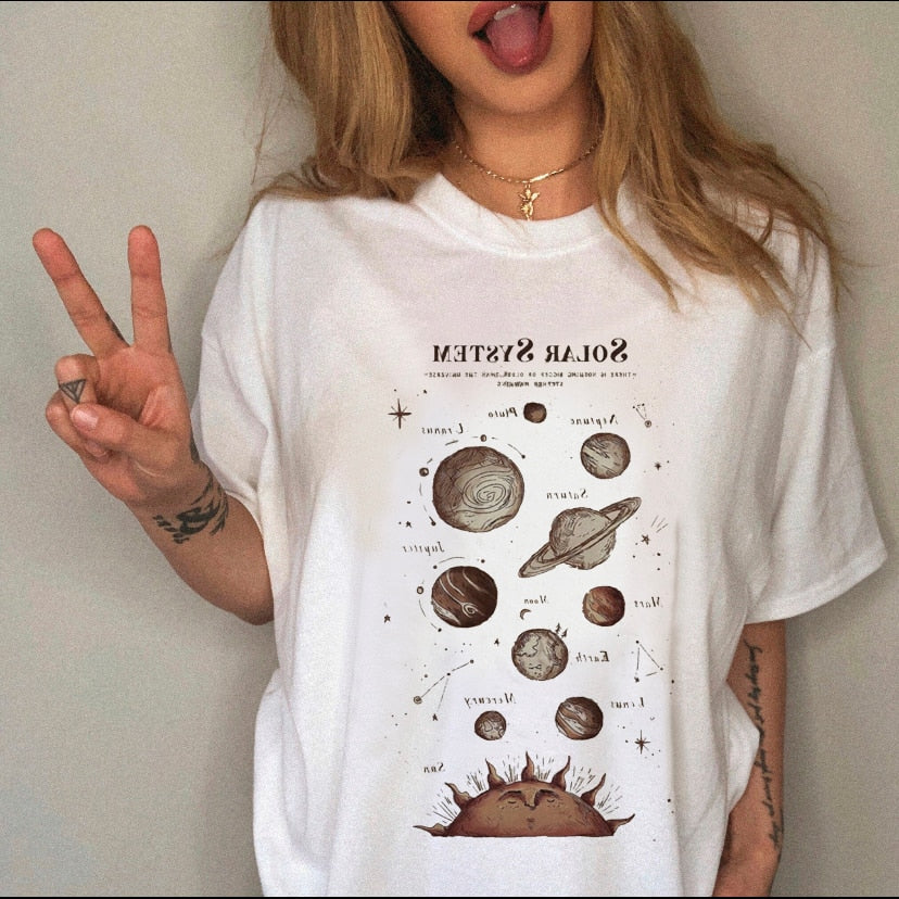 Clothing Print Female Top Short Sleeve Tee