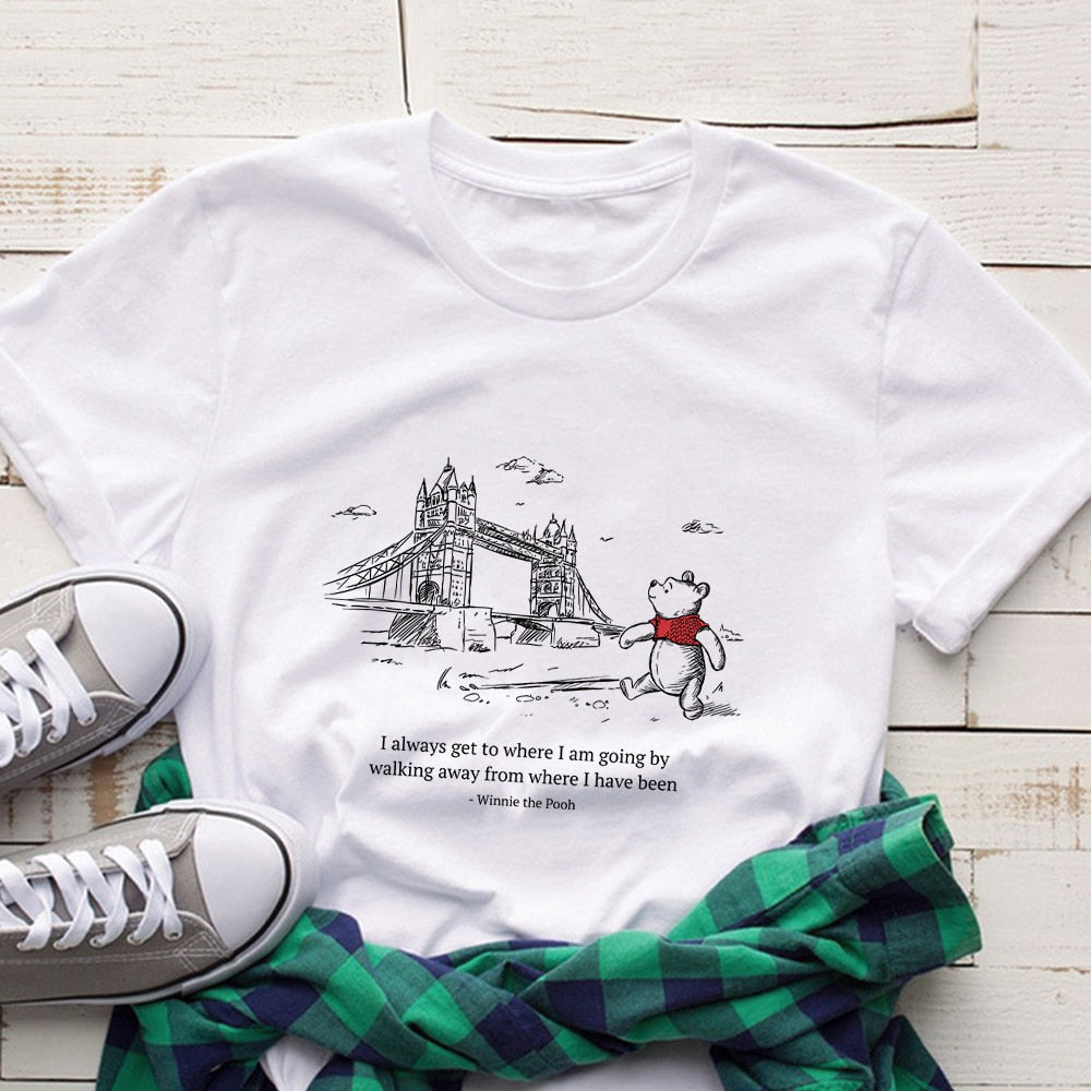 Disney Pooh Bear Kawaii WomenT-shirt