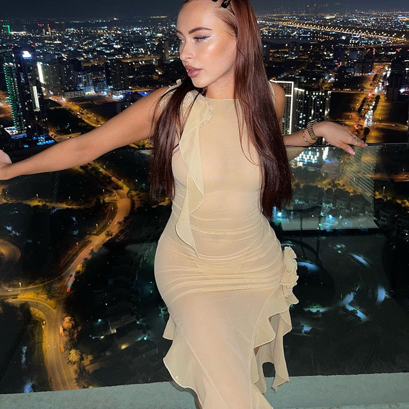 Fringe Sexy Sleeveless Tank Dress