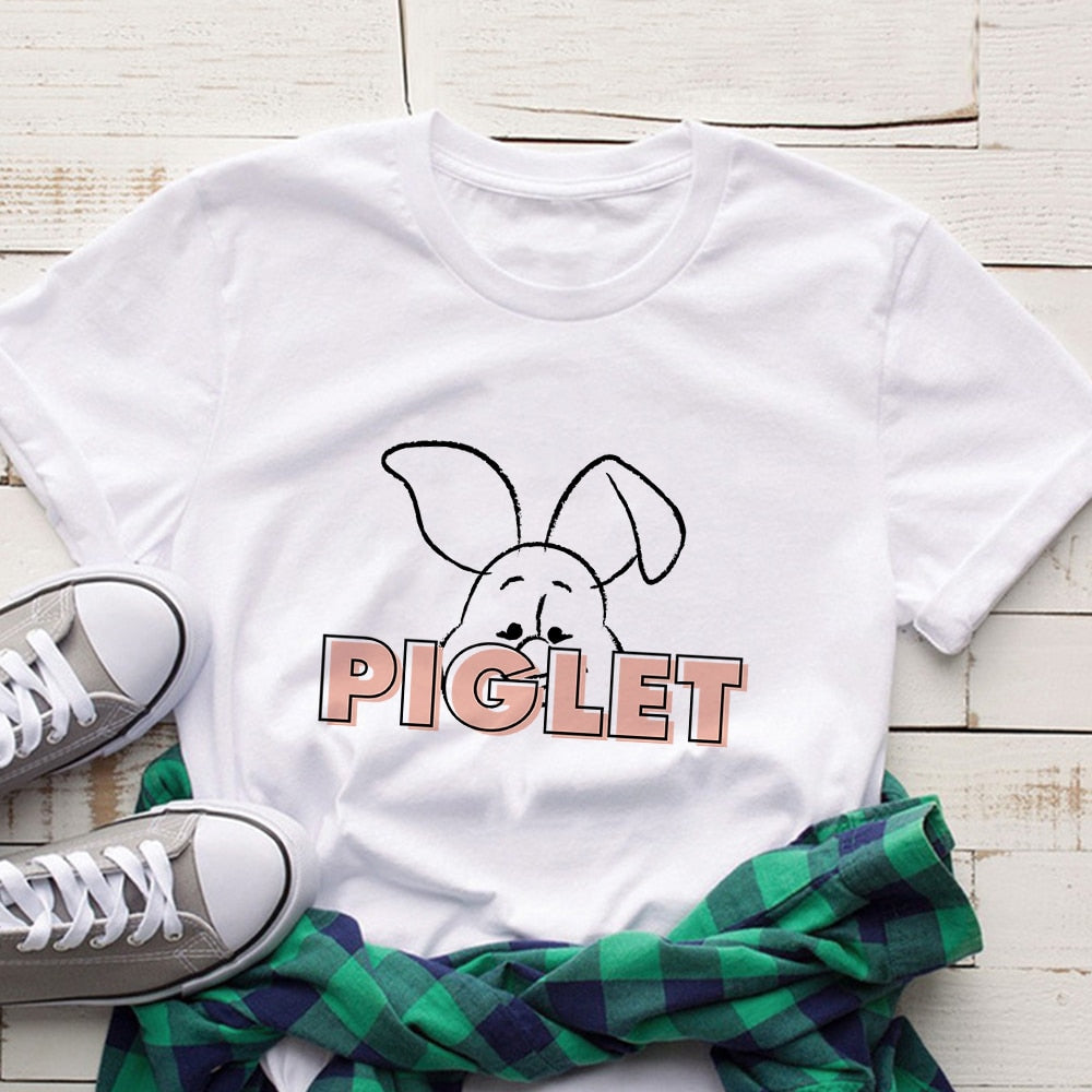 Disney Pooh Bear Kawaii WomenT-shirt