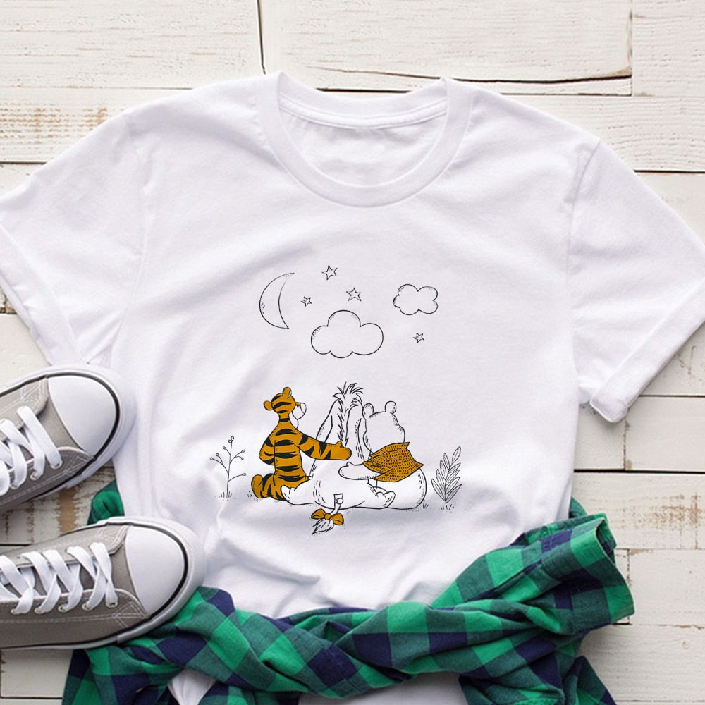 Disney Pooh Bear Kawaii WomenT-shirt