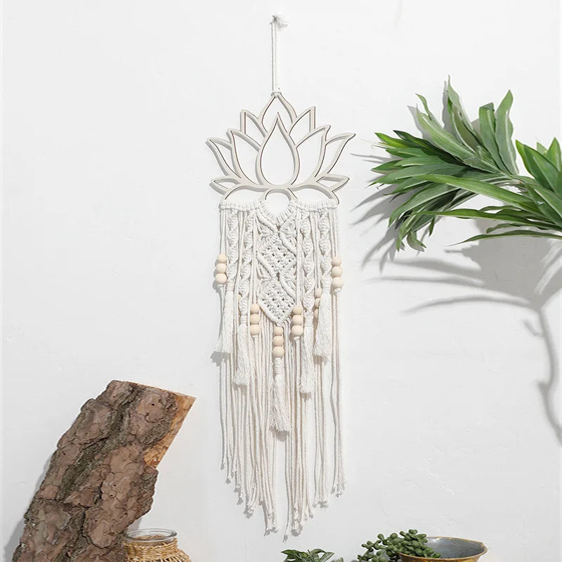 Lotus Flower Macrame Wall Hanging