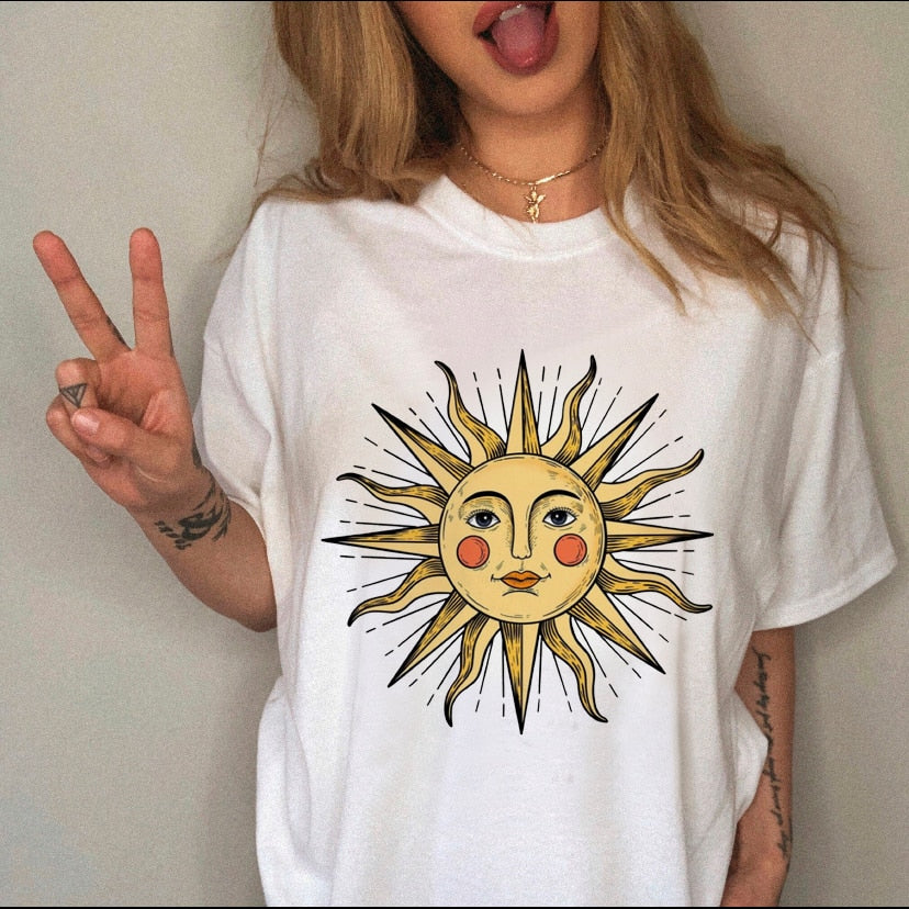 Clothing Print Female Top Short Sleeve Tee