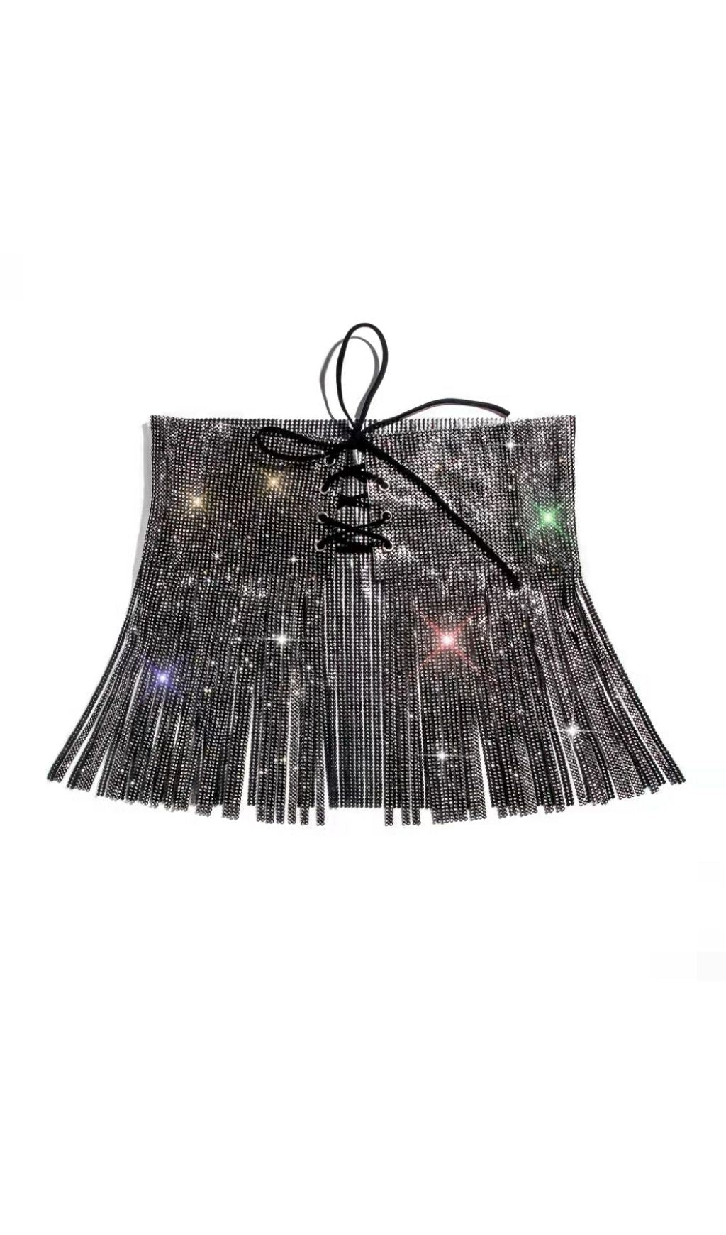 SEQUIN CRYSTAL MINI SKIRT