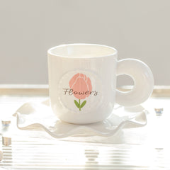 Tulip Lily Rose Ceramics Mug
