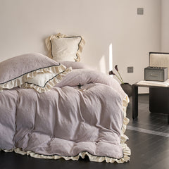 Cozy European Textured Thick Bedding Set