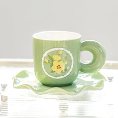 Tulip Lily Rose Ceramics Mug