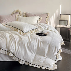 Cozy European Textured Thick Bedding Set