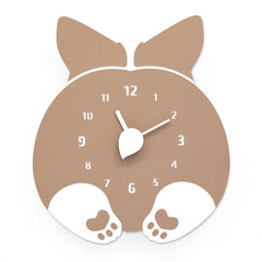Cartoon Panda Kitty Corgi Bunny Wall Clock