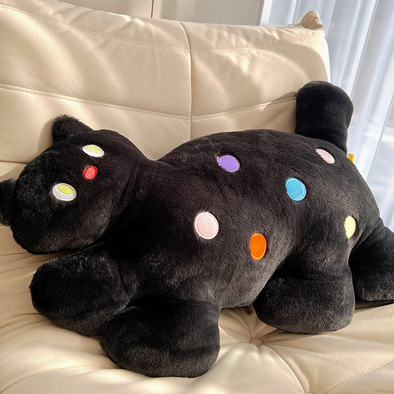 Cute Polka Dot Cat Plush Pillow
