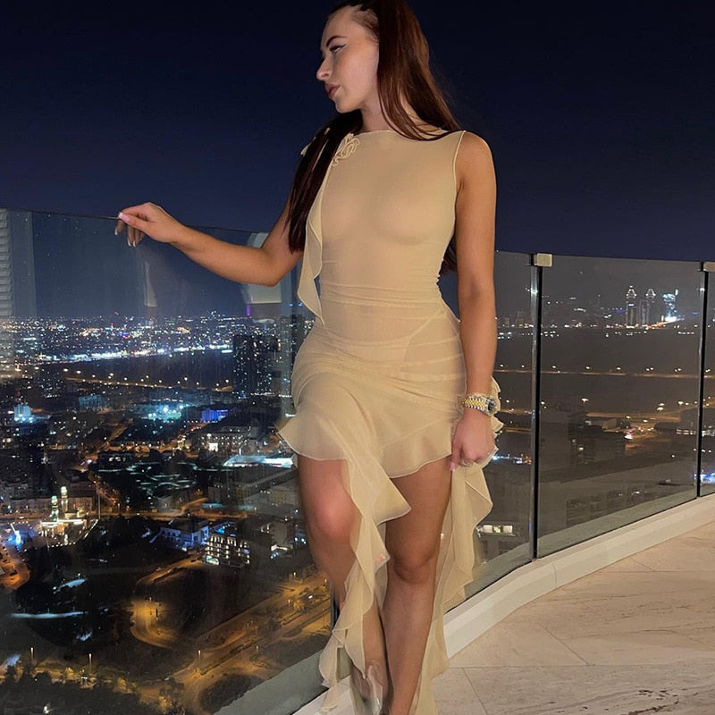 Fringe Sexy Sleeveless Tank Dress