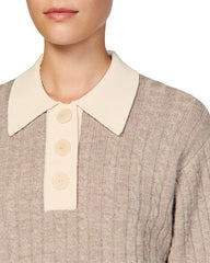 RENO CONTRAST COLLAR SWEATER