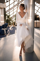 Spring/Summer V-neck Cocktail Dresses
