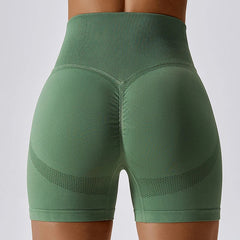 Waist Cycling Shorts Gym Workout Scrunch Push Up Legging Yoga Sports Short