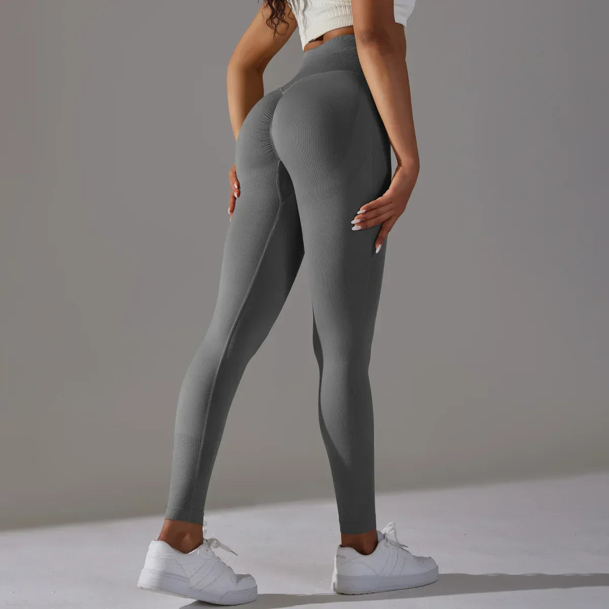 Woman High Waist Yoga Pants Running Elastic Tights Female Sportswear Sports Leggings
