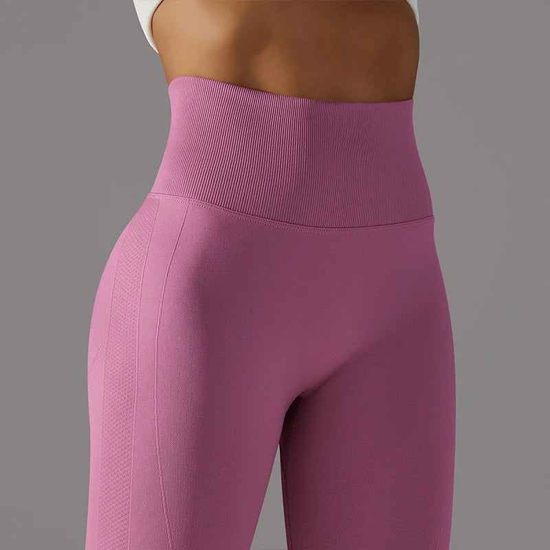 Woman High Waist Yoga Pants Running Elastic Tights Female Sportswear Sports Leggings
