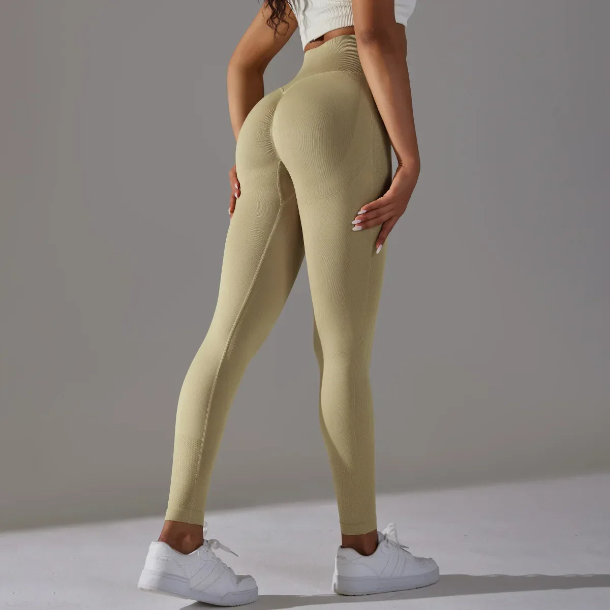 Woman High Waist Yoga Pants Running Elastic Tights Female Sportswear Sports Leggings