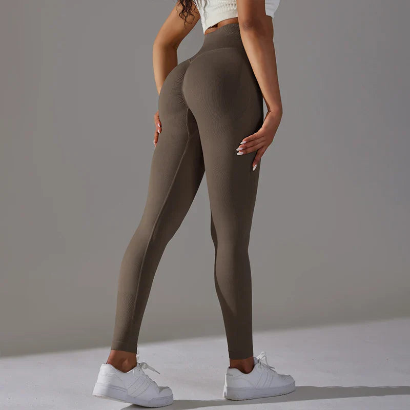 Woman High Waist Yoga Pants Running Elastic Tights Female Sportswear Sports Leggings