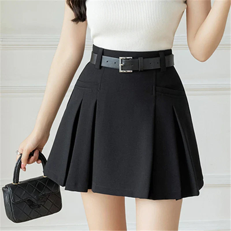 New Summer High Waist Solid Above Knee Length Casual Mini Suit Shorts