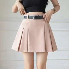 New Summer High Waist Solid Above Knee Length Casual Mini Suit Shorts
