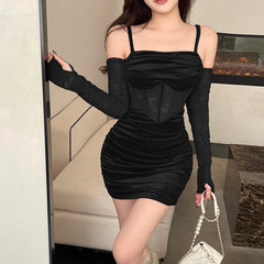 Bodycon Maxi Evening Party Prom Wedding Velvet Lace Patchwork Slim Mermaid Mini Dress