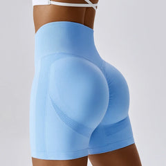 Peach High Waist Comfort Support Yoga Sports Short