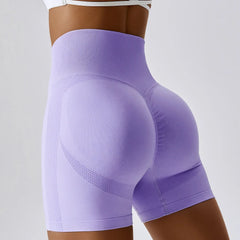 Peach High Waist Comfort Support Yoga Sports Short