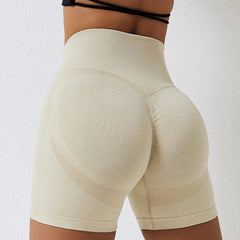 Peach High Waist Comfort Support Yoga Sports Short
