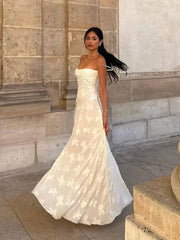 Print Wrap Waist Sling Slash Neck Slim Sleeveless Backless Fashion Party Dresses Maxi Dress