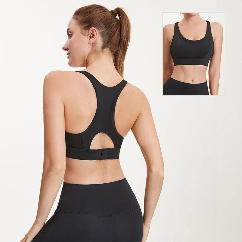 Cross Yoga Push Up Shockproof Fitness Gym Crop Tops Sports Bra