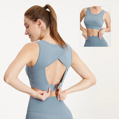 Cross Yoga Push Up Shockproof Fitness Gym Crop Tops Sports Bra