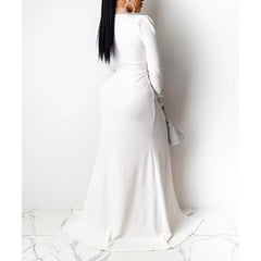 Diamonds Long Sleeve Party Dress