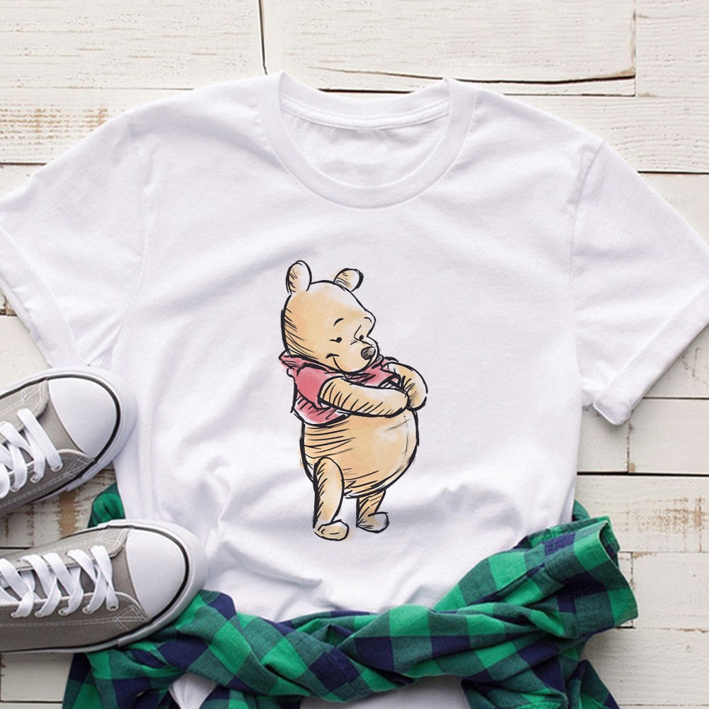 Disney Pooh Bear Kawaii WomenT-shirt