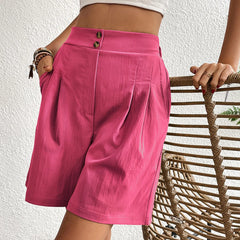 Leg A-Line Streetwear Fashion Y2k High-Waisted Casual Drop Shipping Shorts