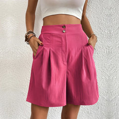 Leg A-Line Streetwear Fashion Y2k High-Waisted Casual Drop Shipping Shorts