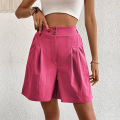 Leg A-Line Streetwear Fashion Y2k High-Waisted Casual Drop Shipping Shorts