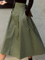Korean Fashion Swing Bow Slim Wild Skirt