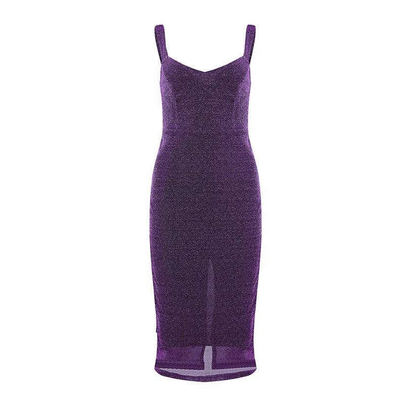 Sleeveless glitter bodycon dress Slim fit spaghetti strap pencil dresses Elegant womens party dress Autumn vestidos mujer