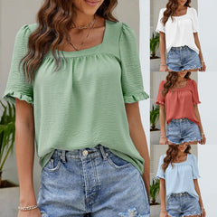 FashionSierra Casual Loose Vintage Elegant Summer Youth Female Blouse